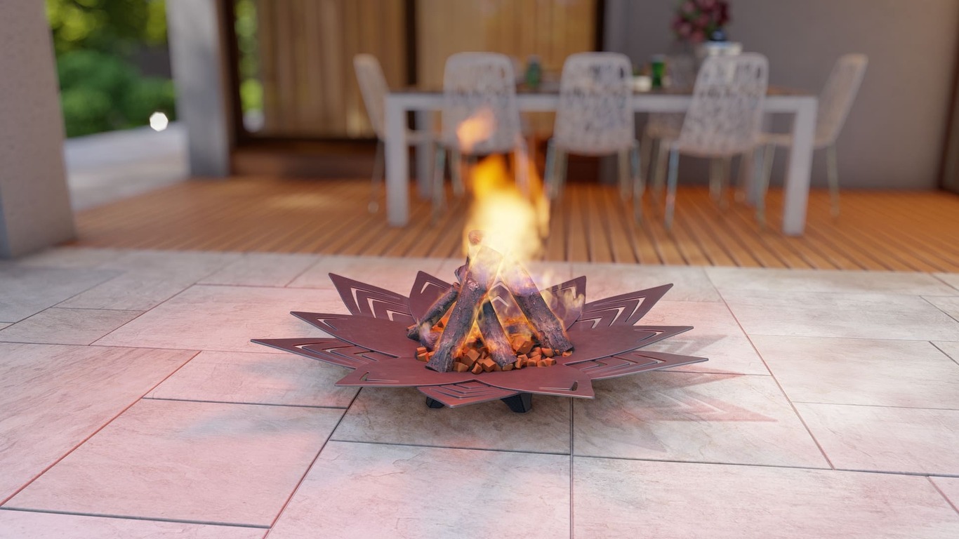 Brasero Fleurs V2. Fichiers DXF, SVG pour découpe plasma et laser. Фото 7