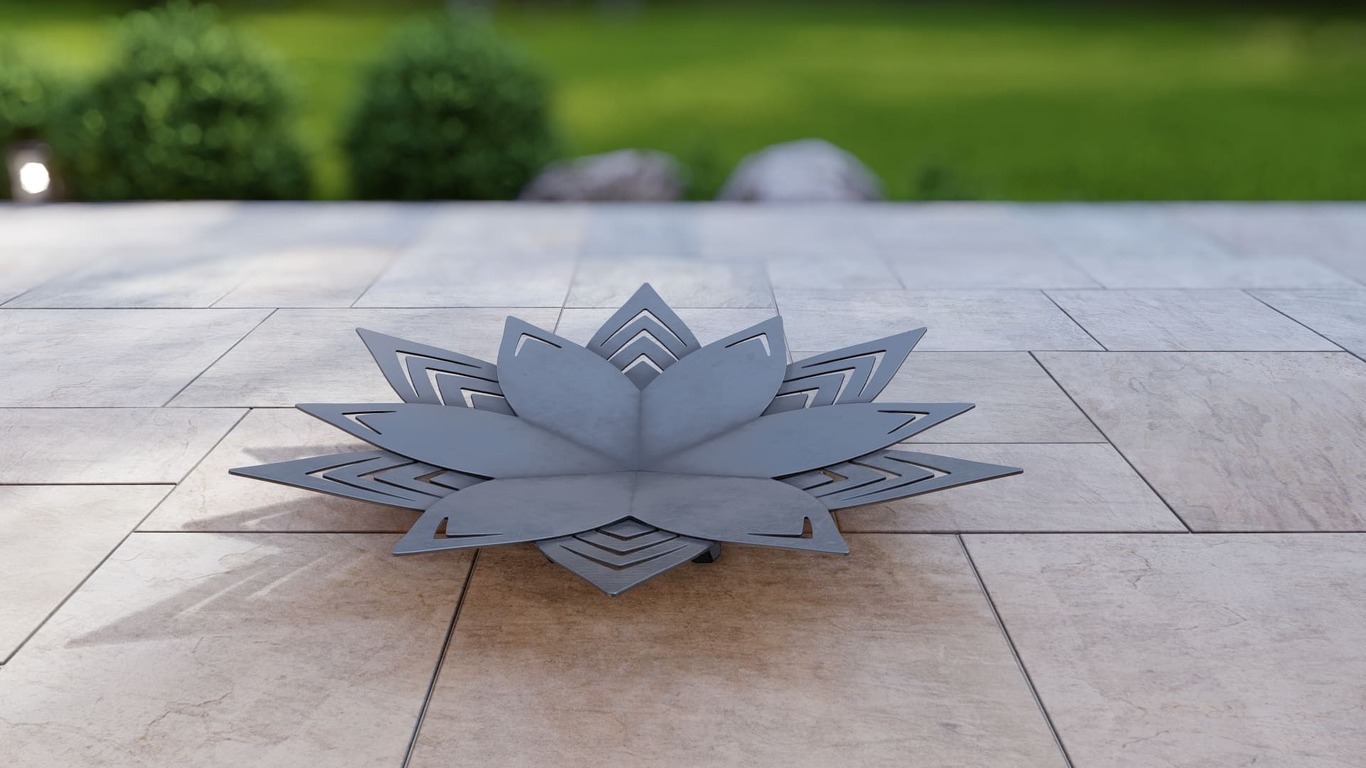 Brasero Fleurs V2. Fichiers DXF, SVG pour découpe plasma et laser. Фото 11