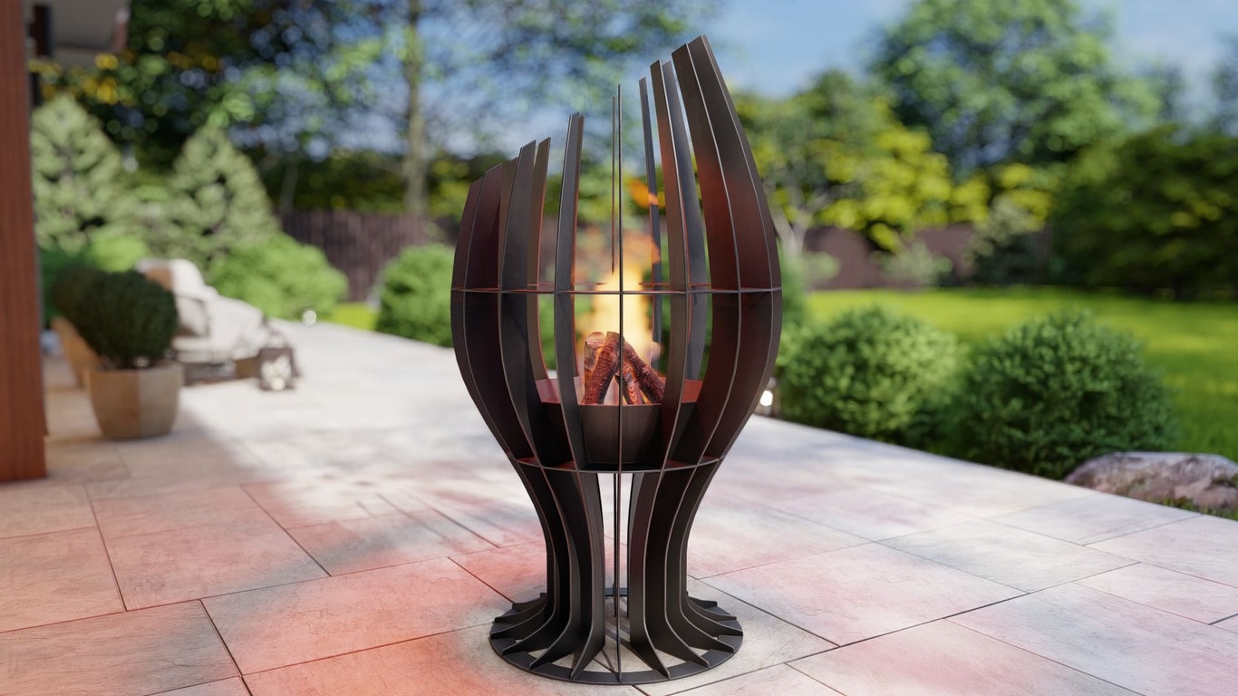 Goblet Fire Pit. DXF, SVG files for plasma, laser cutting. Фото 3
