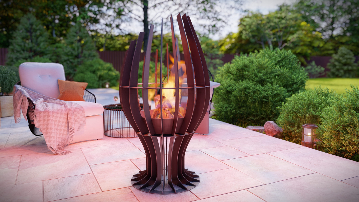 Goblet Fire Pit. DXF, SVG files for plasma, laser cutting. Фото 4
