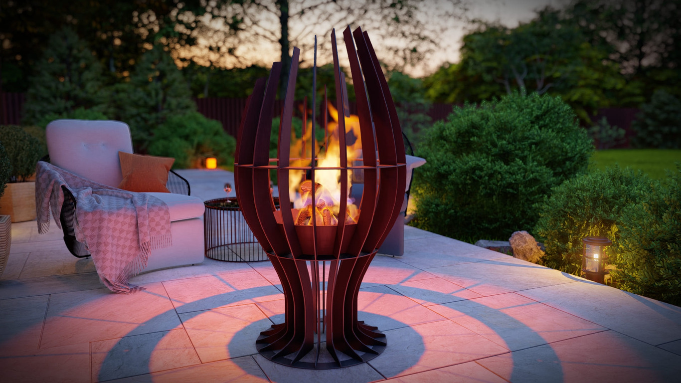 Goblet Fire Pit. DXF, SVG files for plasma, laser cutting. Фото 5