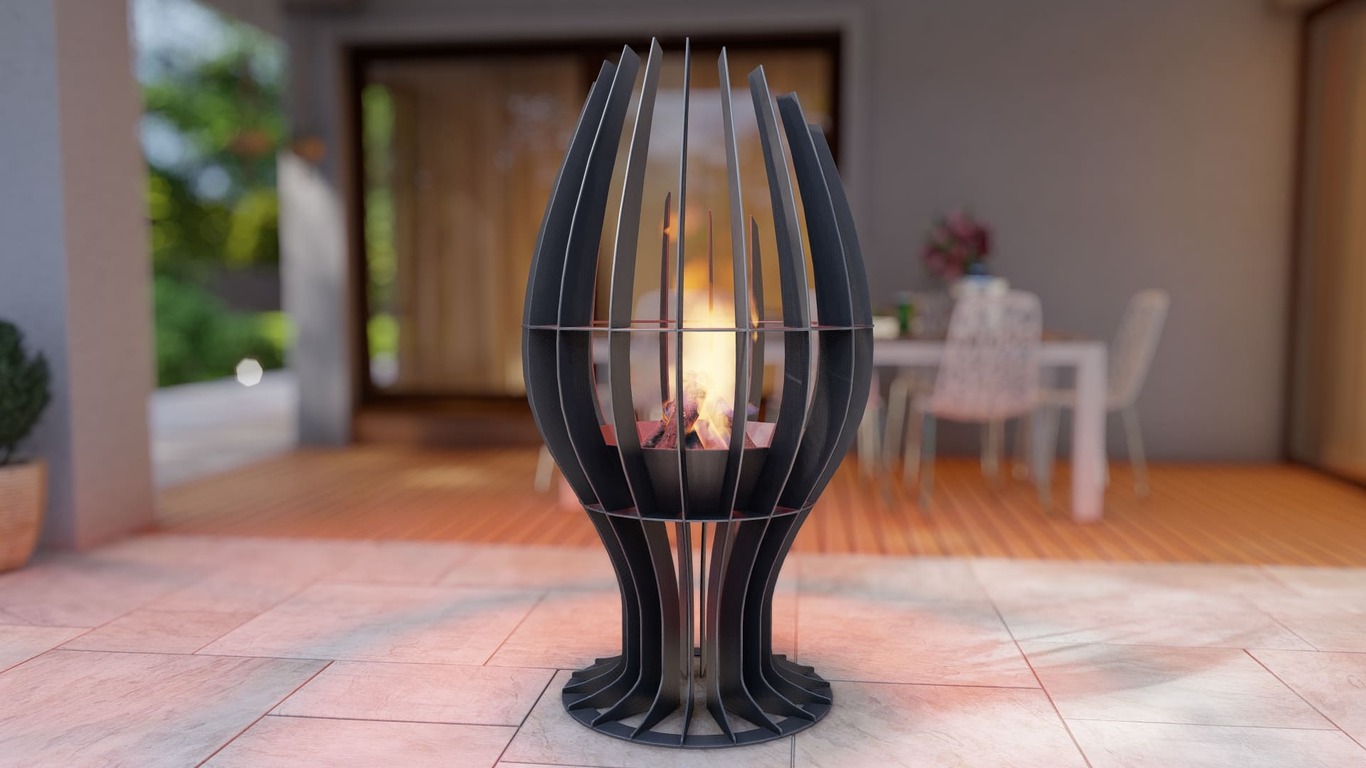 Goblet Fire Pit. DXF, SVG files for plasma, laser cutting. Фото 7