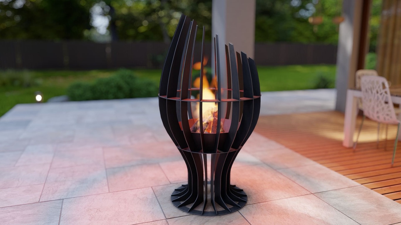 Goblet Fire Pit. DXF, SVG files for plasma, laser cutting. Фото 8