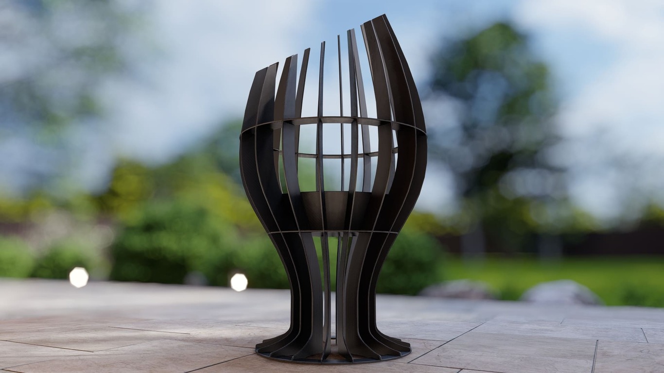 Goblet Fire Pit. DXF, SVG files for plasma, laser cutting. Фото 10