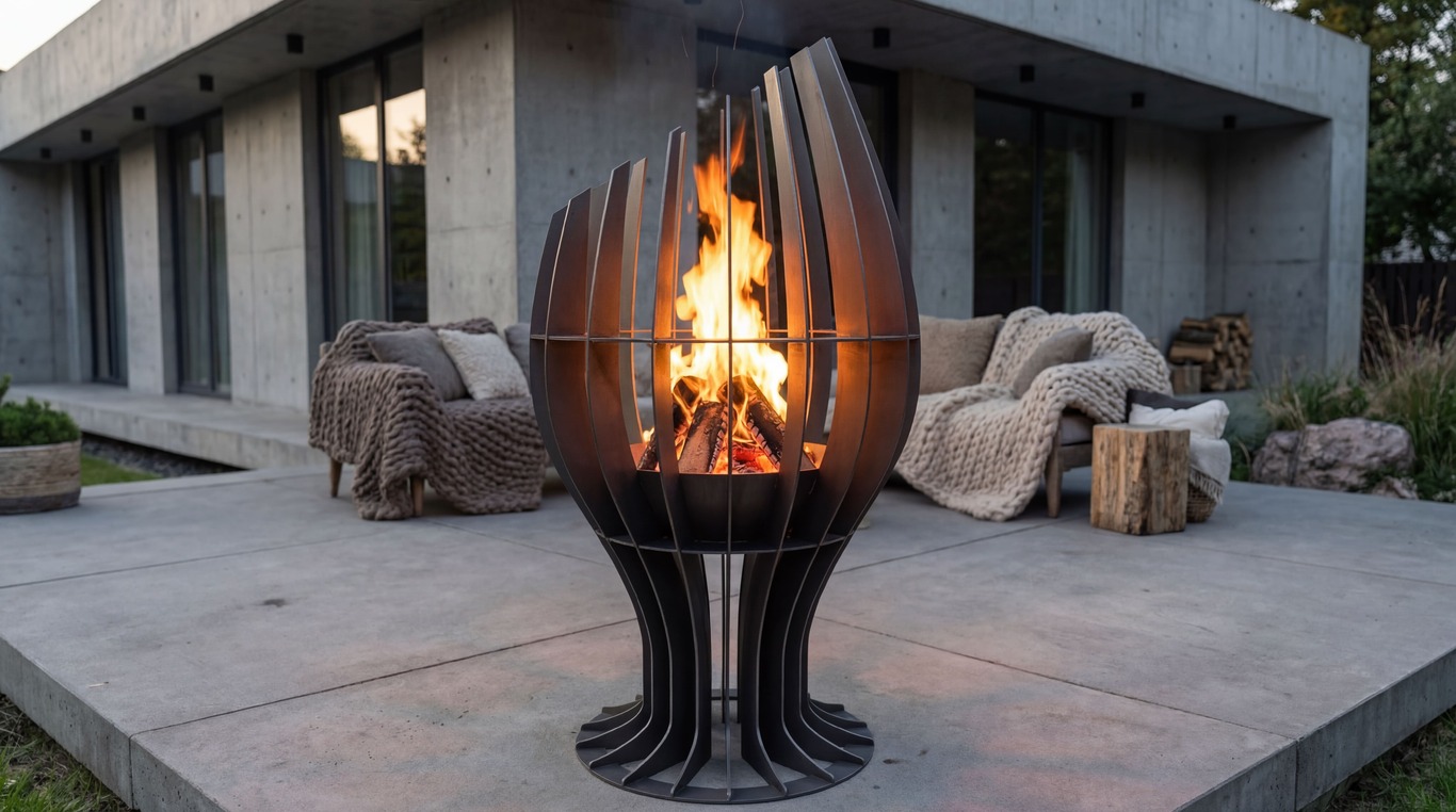 Goblet Fire Pit. DXF, SVG files for plasma, laser cutting