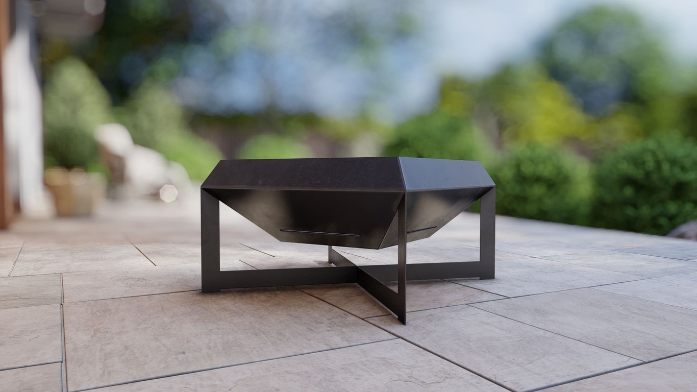 Square Fire Pit. DXF, SVG files for plasma, laser cutting. Фото 12