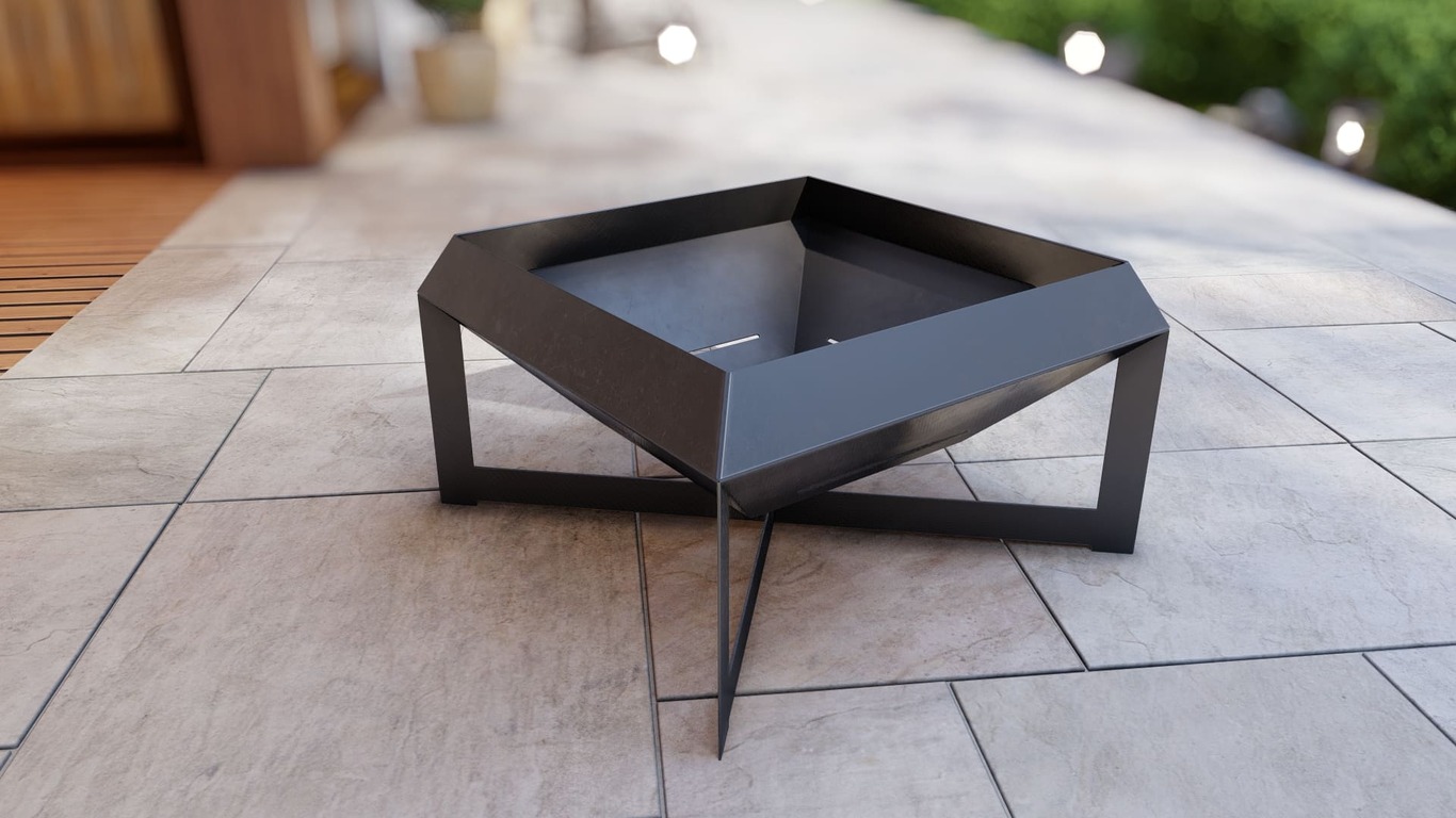 Square Fire Pit. DXF, SVG files for plasma, laser cutting. Фото 14
