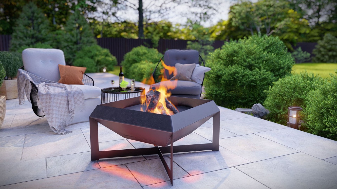 Square Fire Pit. DXF, SVG files for plasma, laser cutting. Фото 4