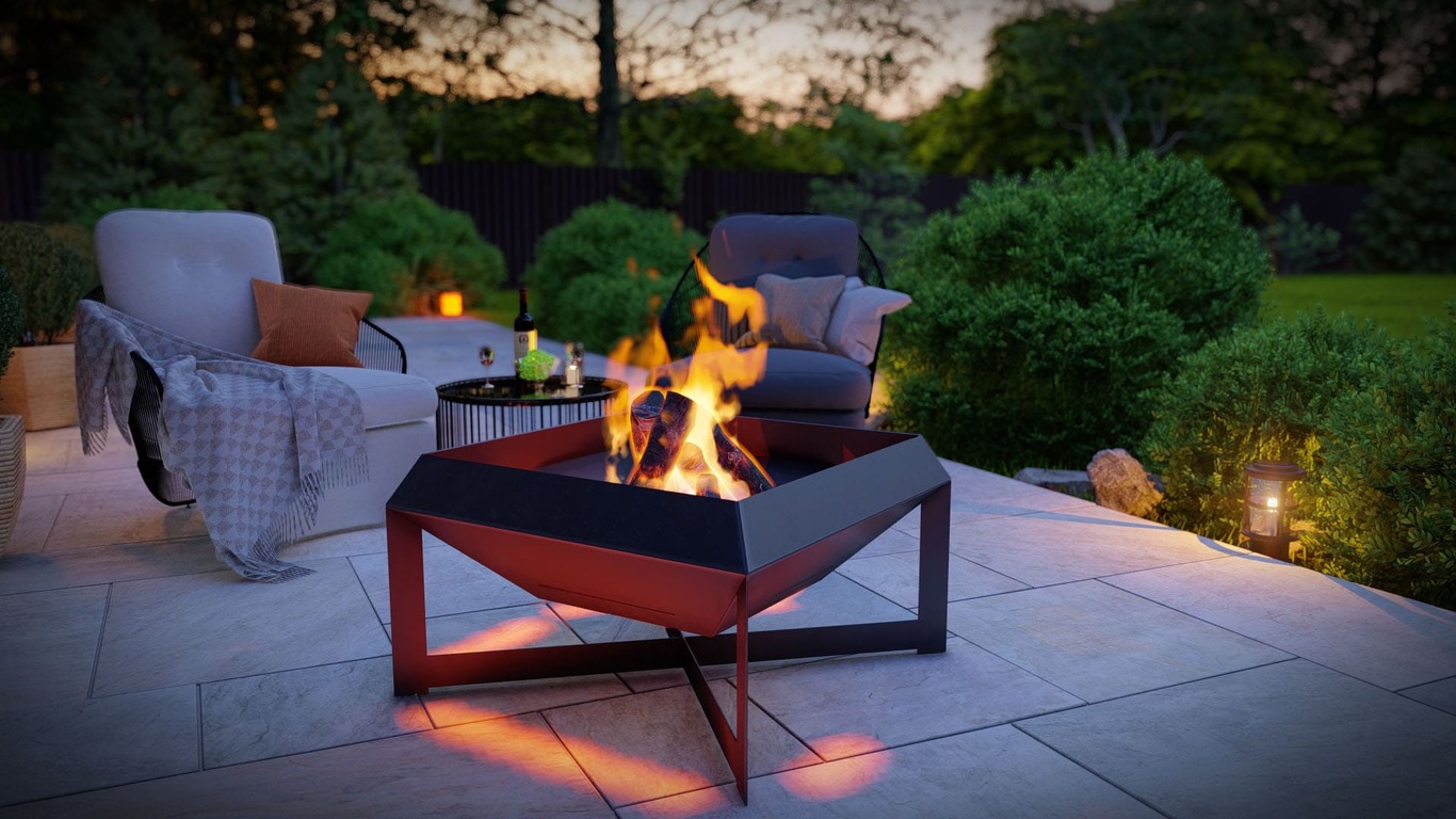 Square Fire Pit. DXF, SVG files for plasma, laser cutting. Фото 5