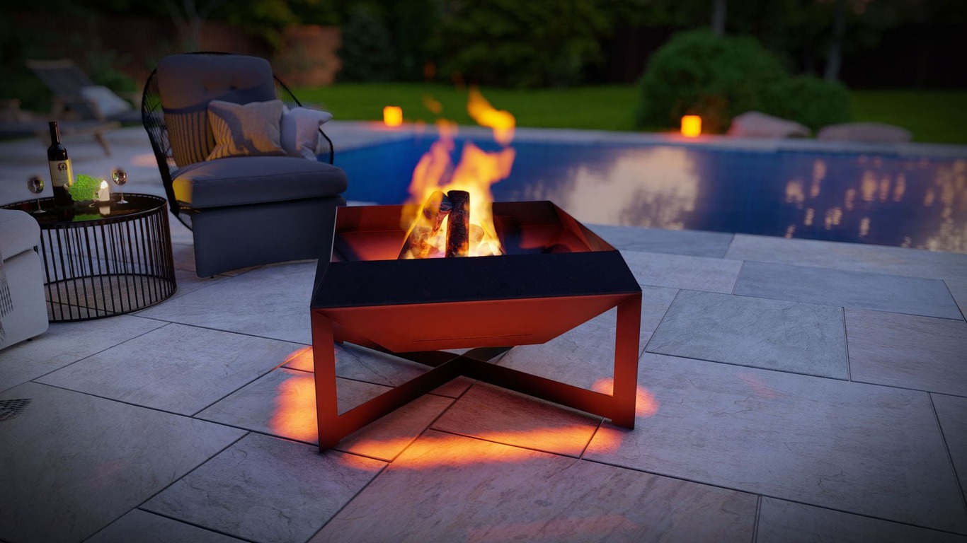 Square Fire Pit. DXF, SVG files for plasma, laser cutting. Фото 6