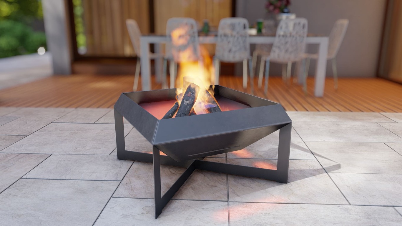 Square Fire Pit. DXF, SVG files for plasma, laser cutting. Фото 8
