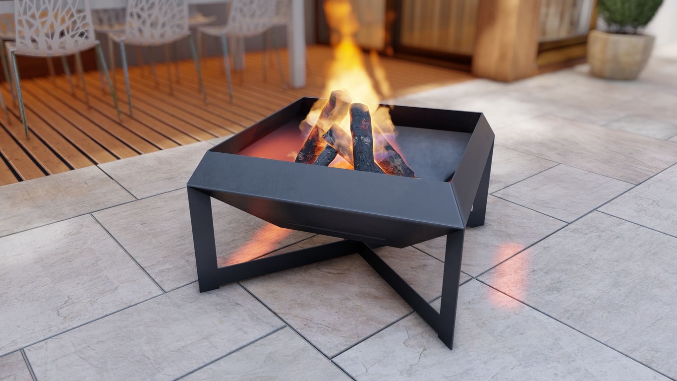 Square Fire Pit. DXF, SVG files for plasma, laser cutting. Фото 7
