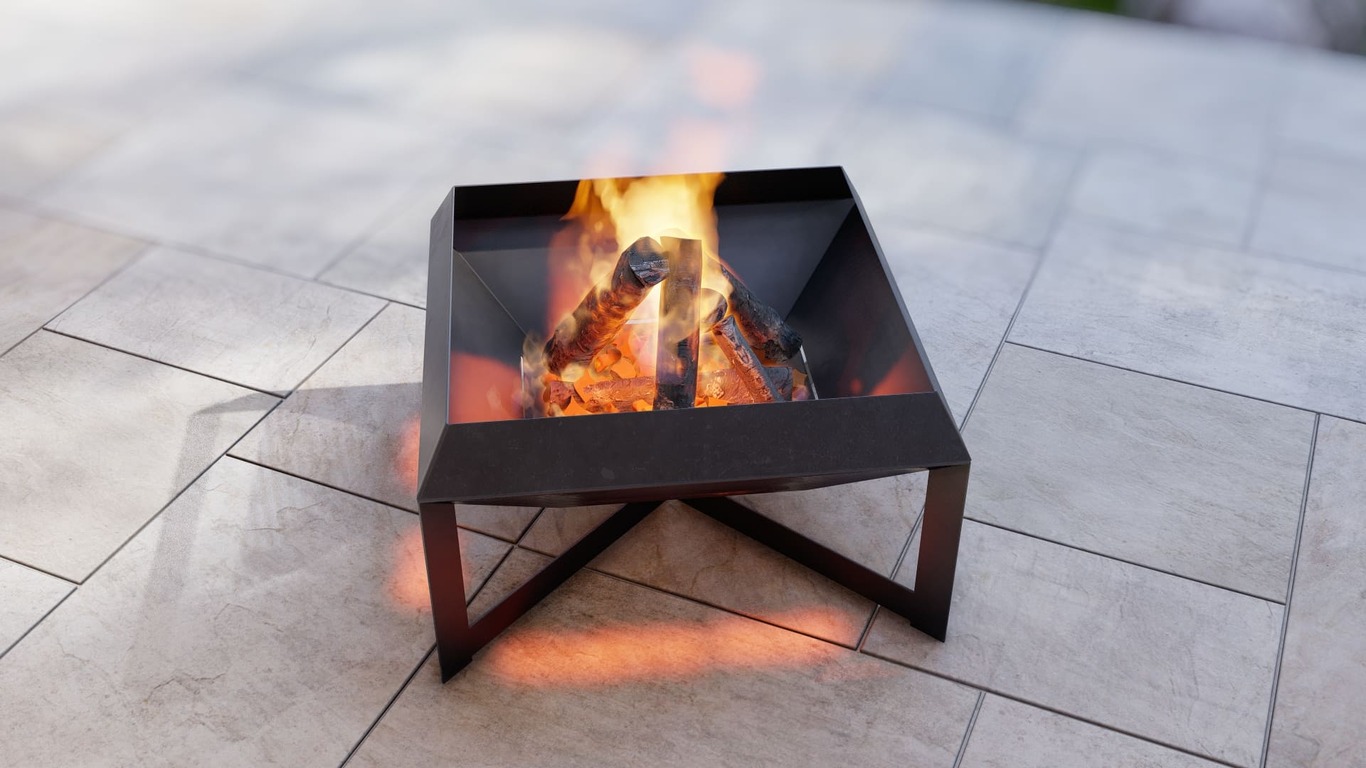 Square Fire Pit. DXF, SVG files for plasma, laser cutting. Фото 9