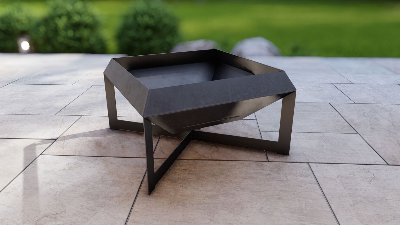Square Fire Pit. DXF, SVG files for plasma, laser cutting. Фото 10