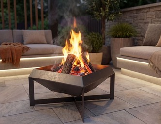 Square Fire Pit. DXF, SVG files for plasma, laser cutting