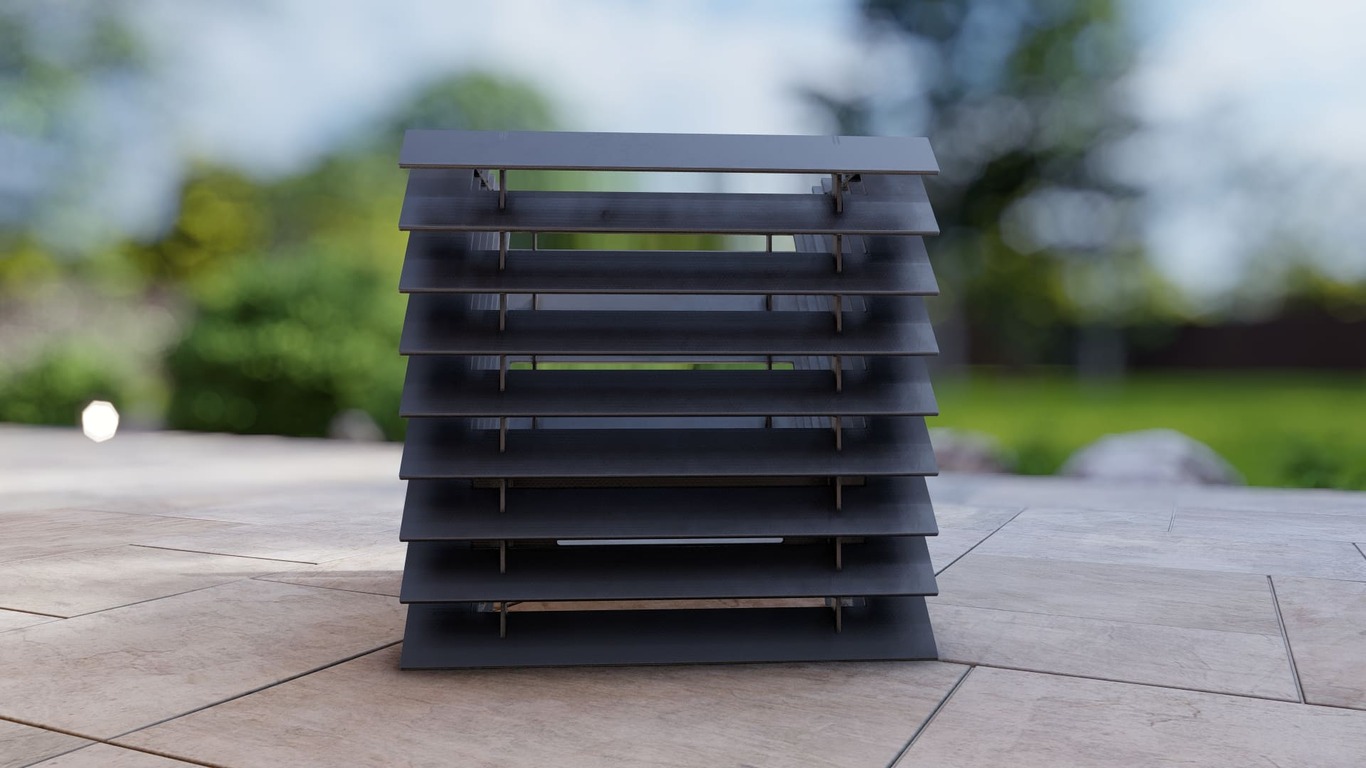 Smooth Cube Fire Pit. DXF, SVG files for plasma, laser cutting. Фото 11