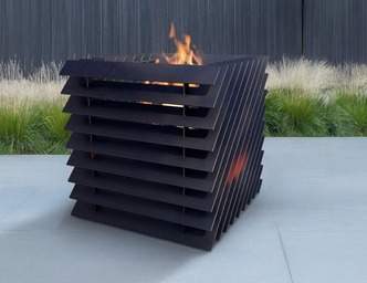 Smooth Cube Fire Pit. DXF, SVG files for plasma, laser cutting