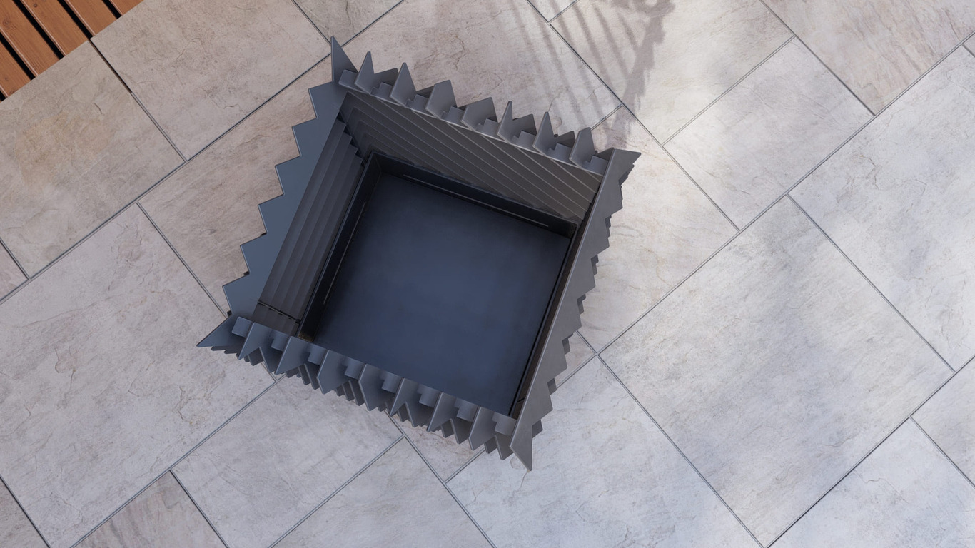 Thorn Cube Fire Pit. DXF, SVG files for plasma, laser cutting. Фото 13