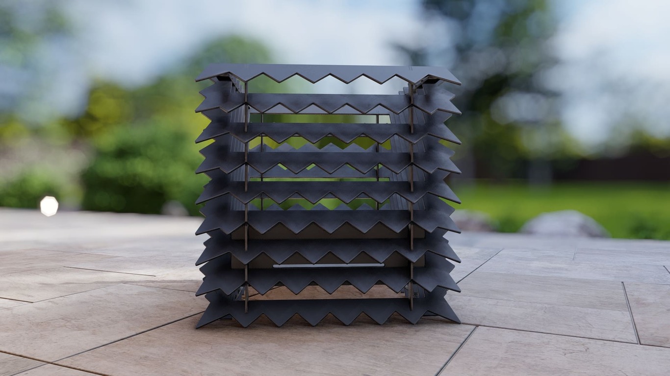 Thorn Cube Fire Pit. DXF, SVG files for plasma, laser cutting. Фото 10