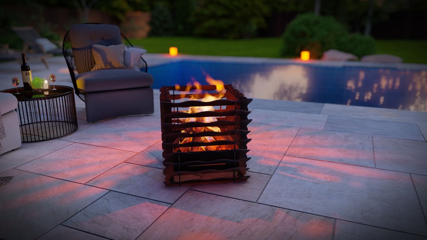 Wavy Cube Fire Pit. DXF, SVG files for plasma, laser cutting. Фото 5