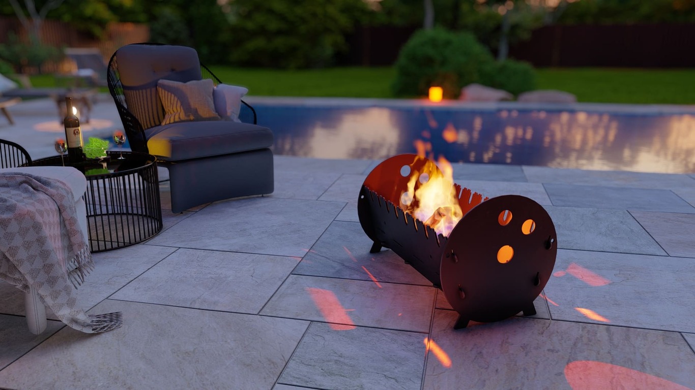 Bowling Fire Pit Grill. DXF, SVG files for plasma, laser cutting. Portable BBQ for Camping. Фото 4