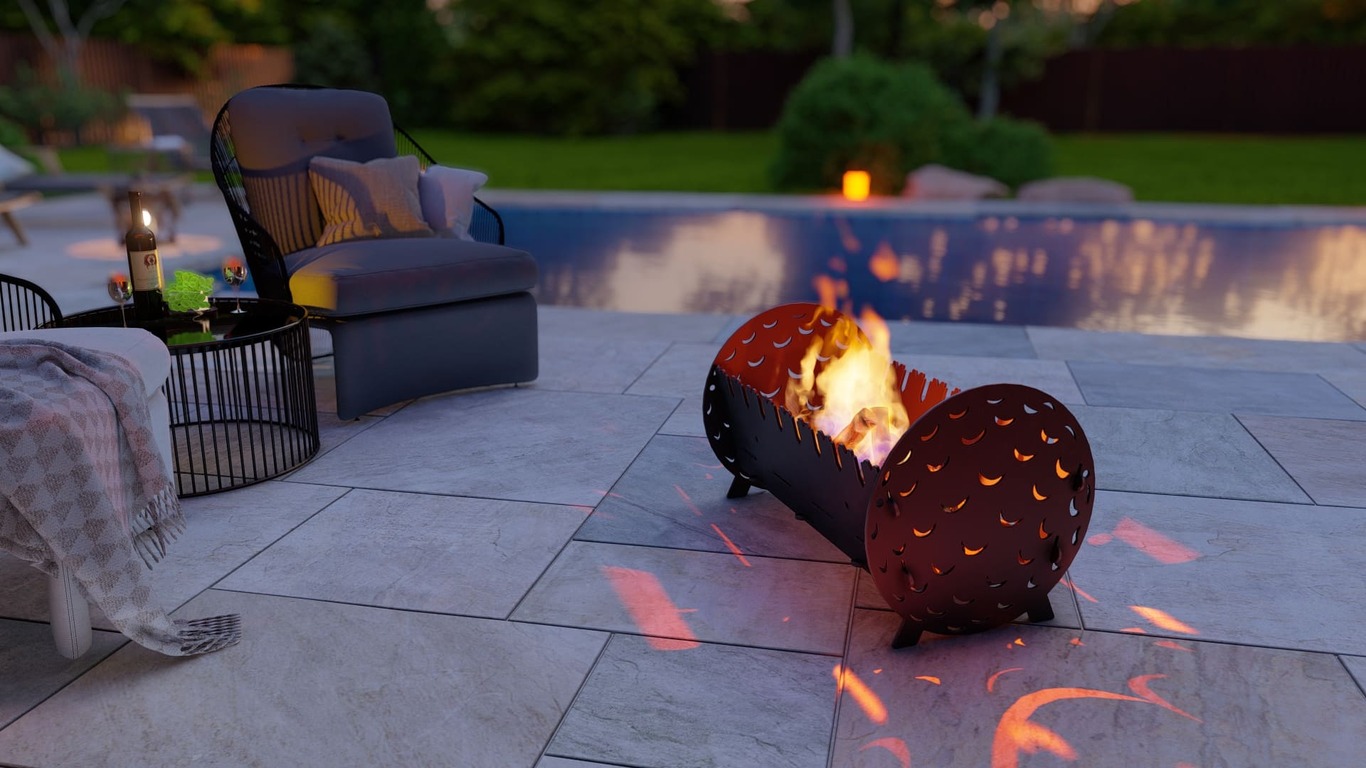 Golf Fire Pit Grill. DXF, SVG files for plasma, laser cutting. Portable BBQ for Camping. Фото 4