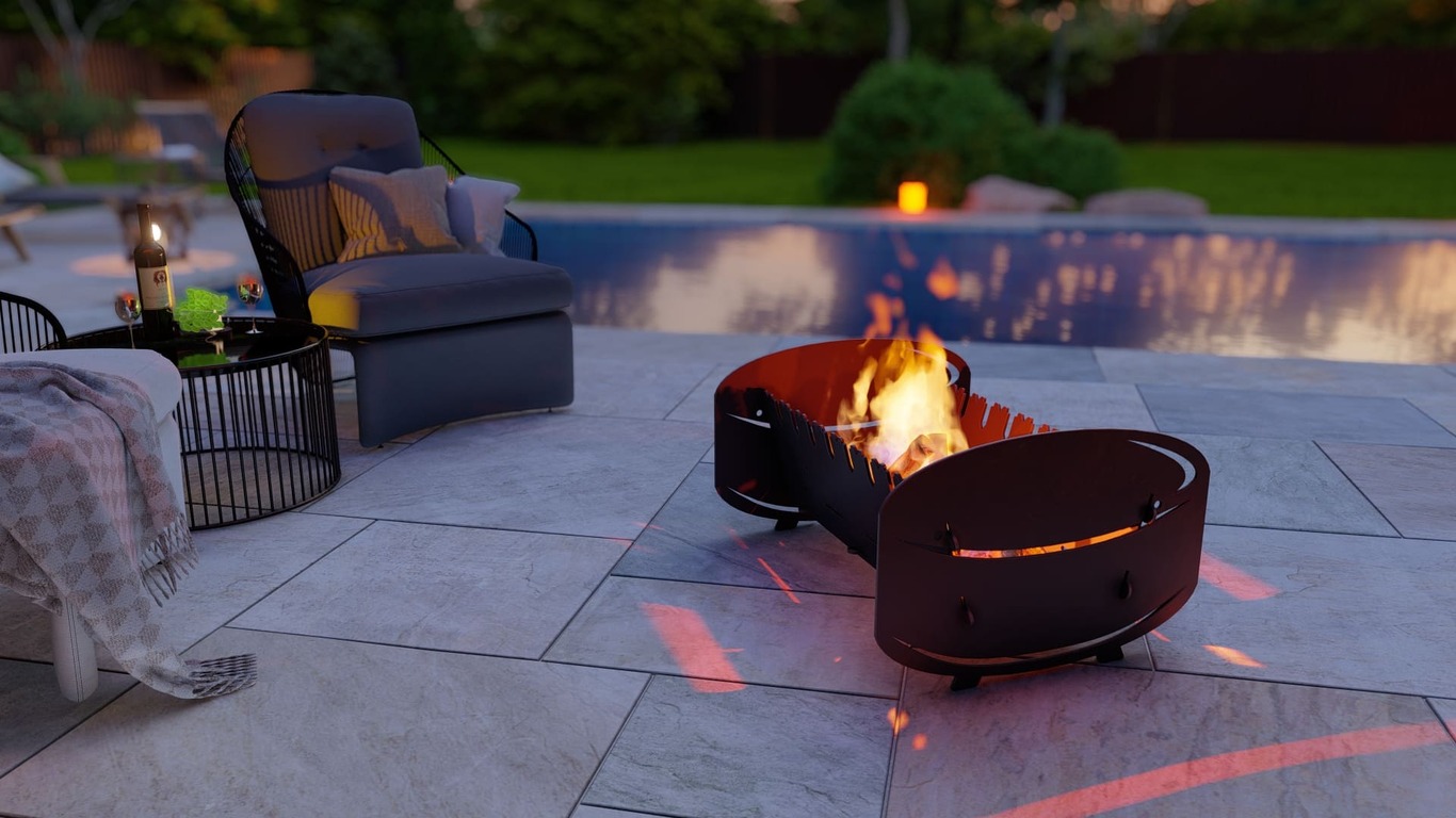 Hockey Fire Pit Grill. DXF, SVG files for plasma, laser cutting. Portable BBQ for Camping. Фото 4