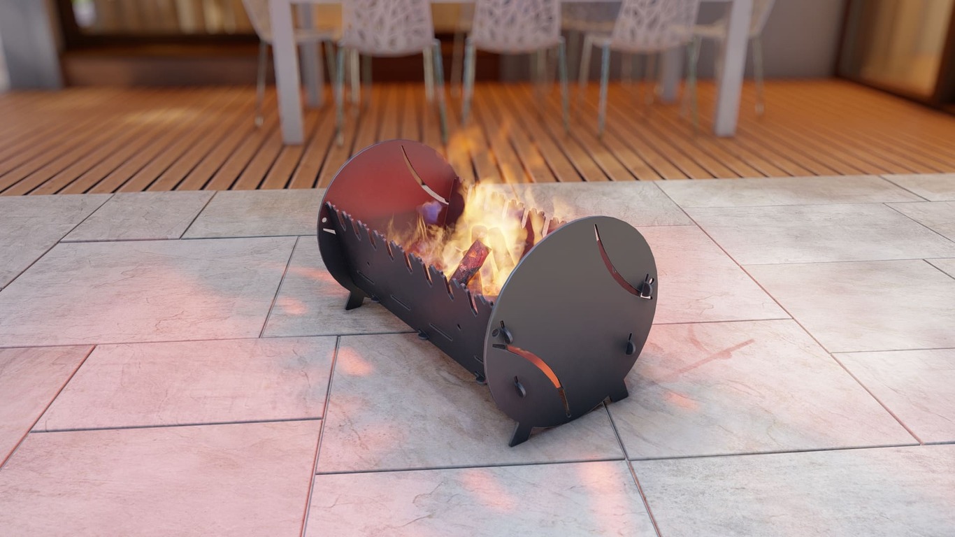 Tennis Fire Pit Grill. DXF, SVG files for plasma, laser cutting. Portable BBQ for Camping. Фото 5