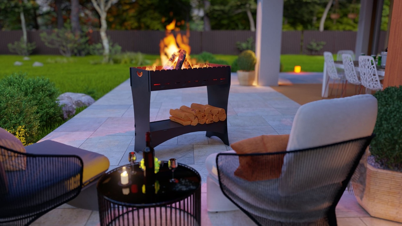 Brazier for Kebab. DXF, SVG files for plasma, laser cutting. Collapsible Mangal. Фото 5