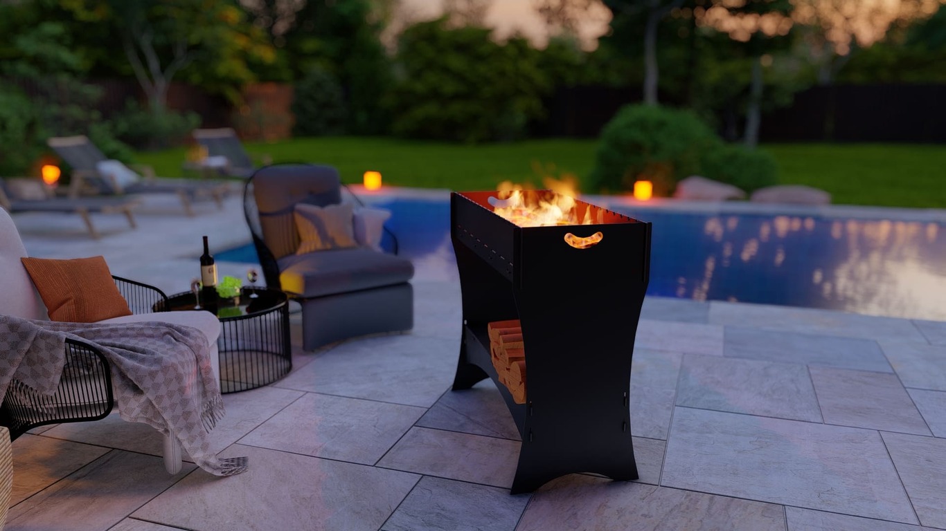 Brazier for Kebab. DXF, SVG files for plasma, laser cutting. Collapsible Mangal. Фото 4