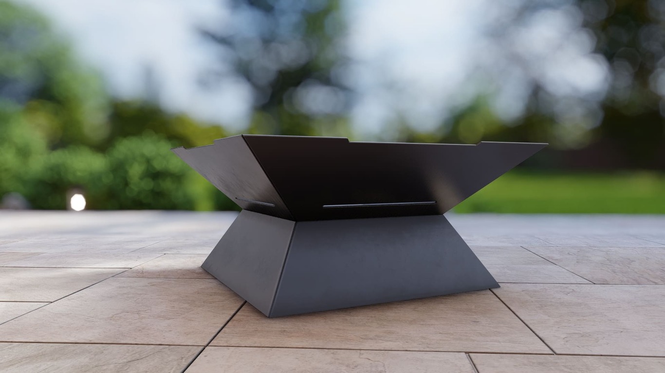 Square Weld Fire Pit Grill. DXF, SVG files for plasma, laser cutting. Outdoor Barbecue. Фото 7