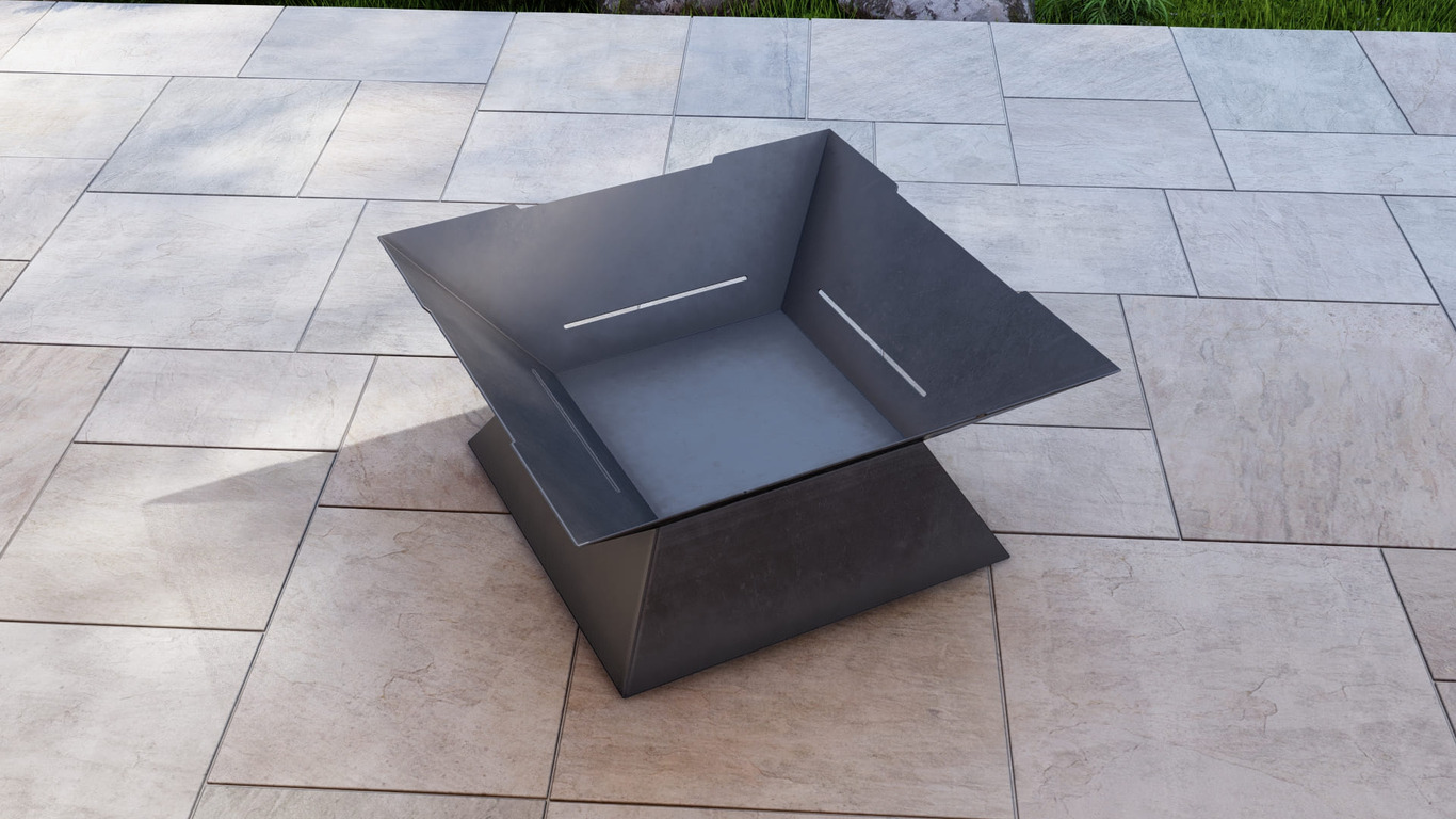 Square Weld Fire Pit Grill. DXF, SVG files for plasma, laser cutting. Outdoor Barbecue. Фото 8
