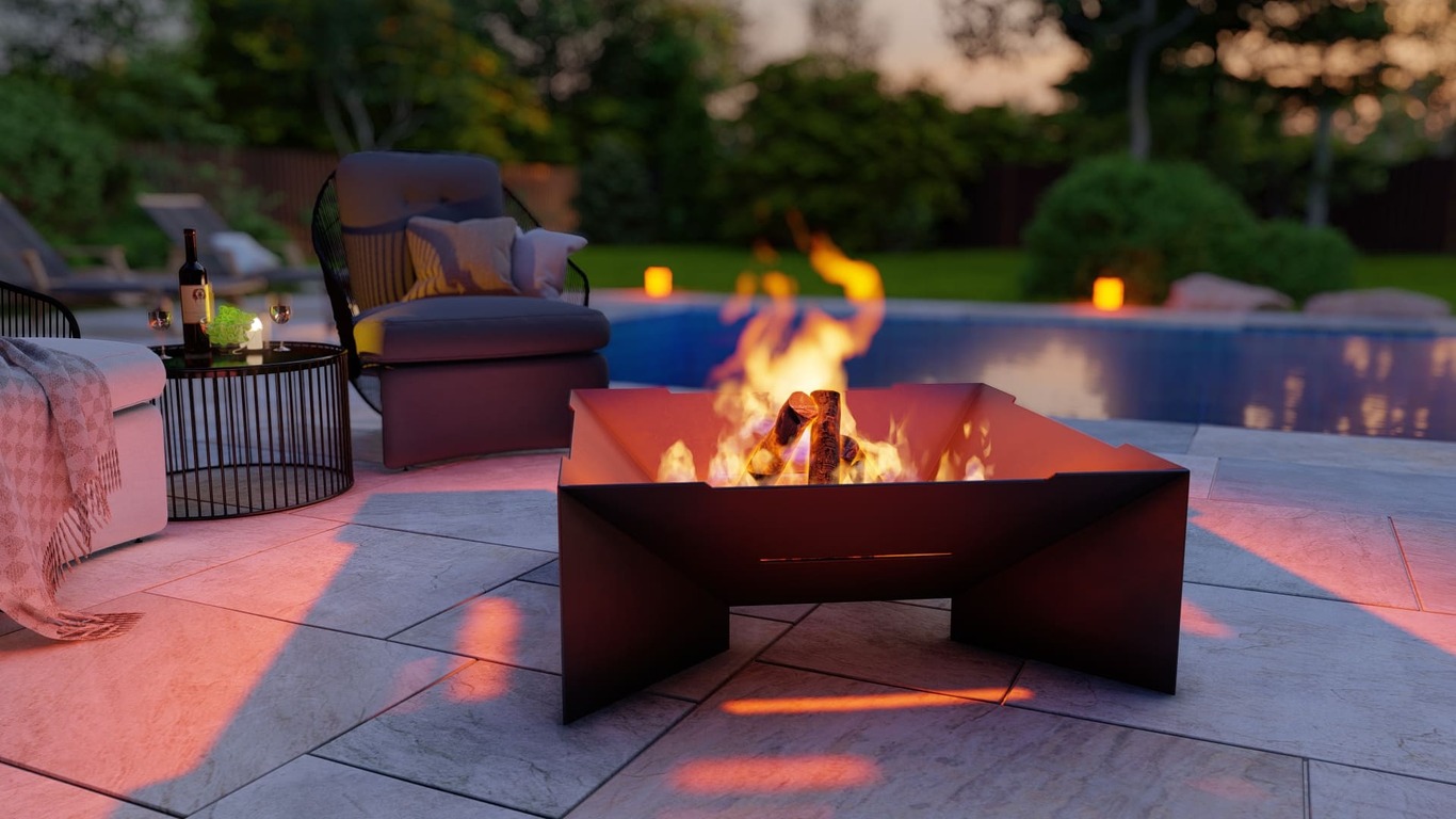 Square Weld Fire Pit Grill V2. DXF, SVG files for plasma, laser cutting. Outdoor Barbecue. Фото 5