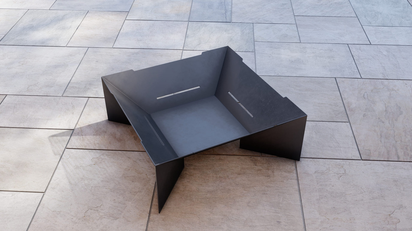 Square Weld Fire Pit Grill V2. DXF, SVG files for plasma, laser cutting. Outdoor Barbecue. Фото 8