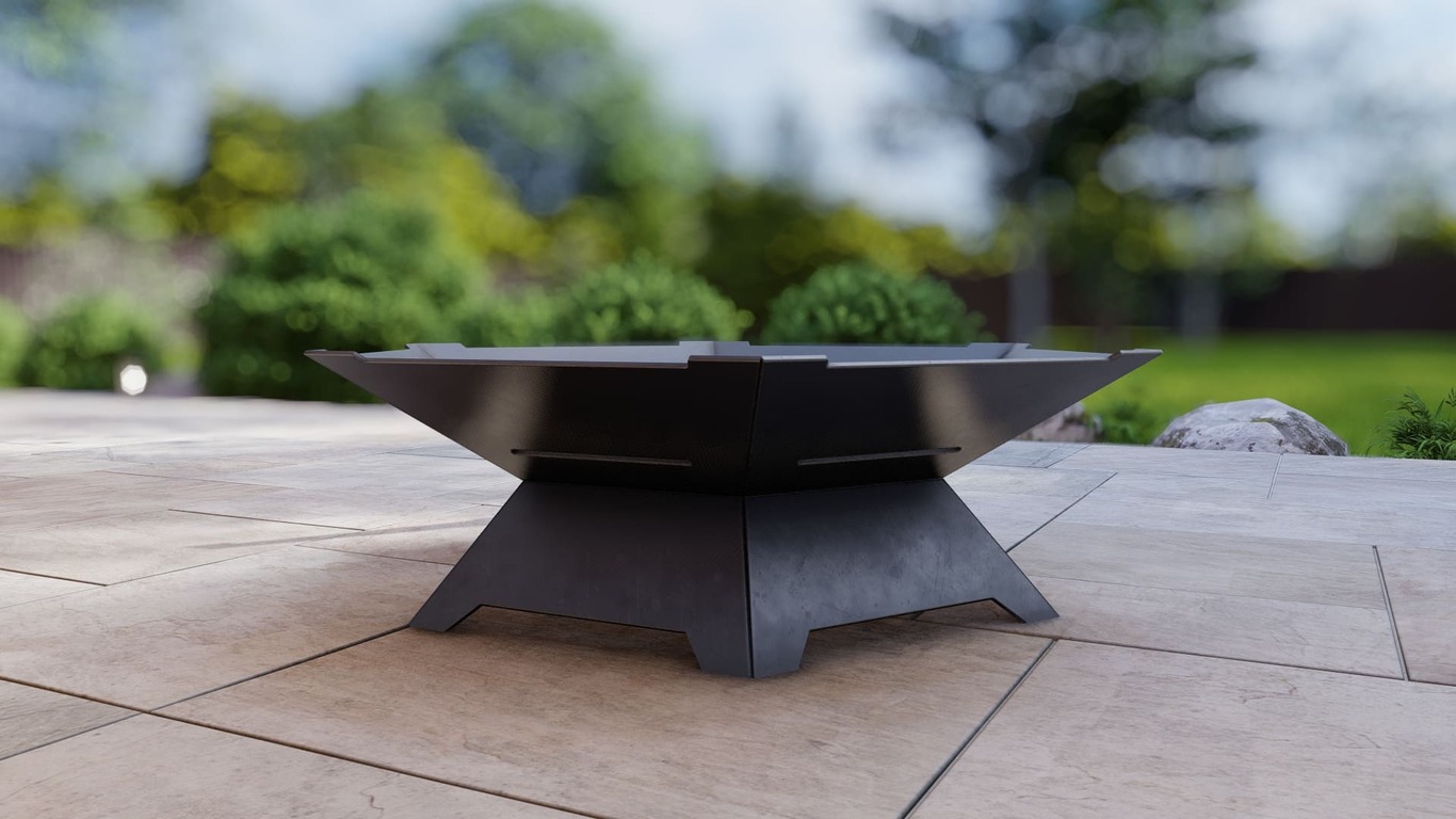 Hexagon Weld Fire Pit Grill. DXF, SVG files for plasma, laser cutting. Outdoor Barbecue. Фото 7
