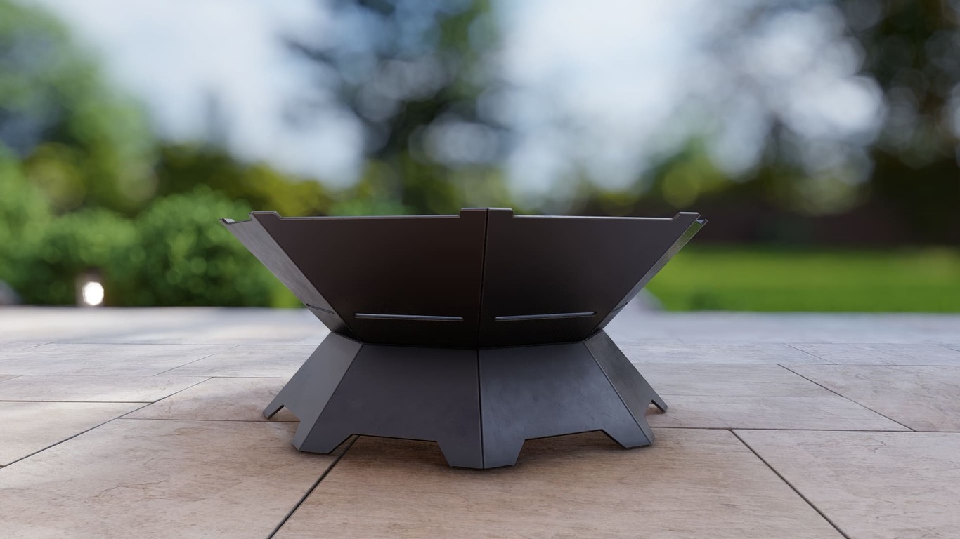 Octagon Weld Fire Pit Grill. DXF, SVG files for plasma, laser cutting. Outdoor Barbecue. Фото 7