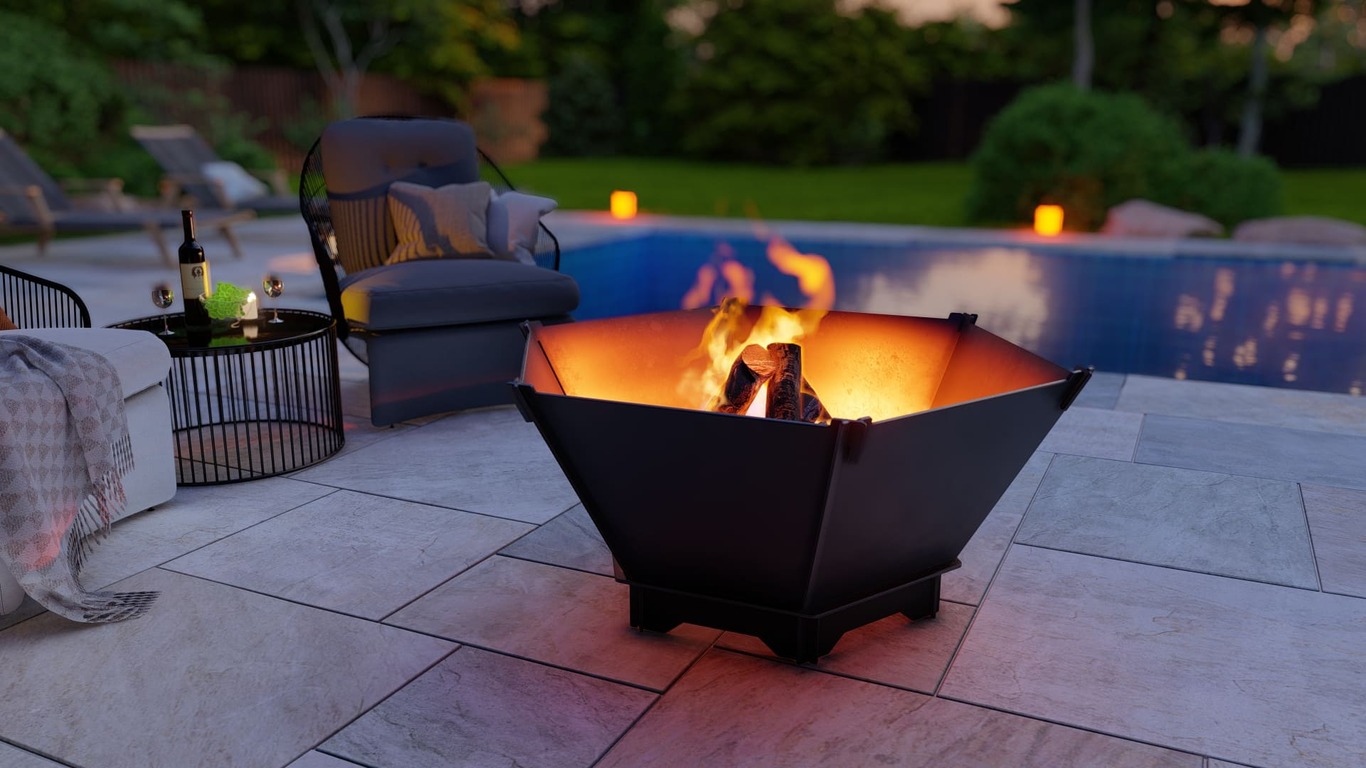 Hexagon Foldable Fire Pit Grill V1. DXF, SVG files for plasma, laser cutting. Backyard BBQ. Фото 6