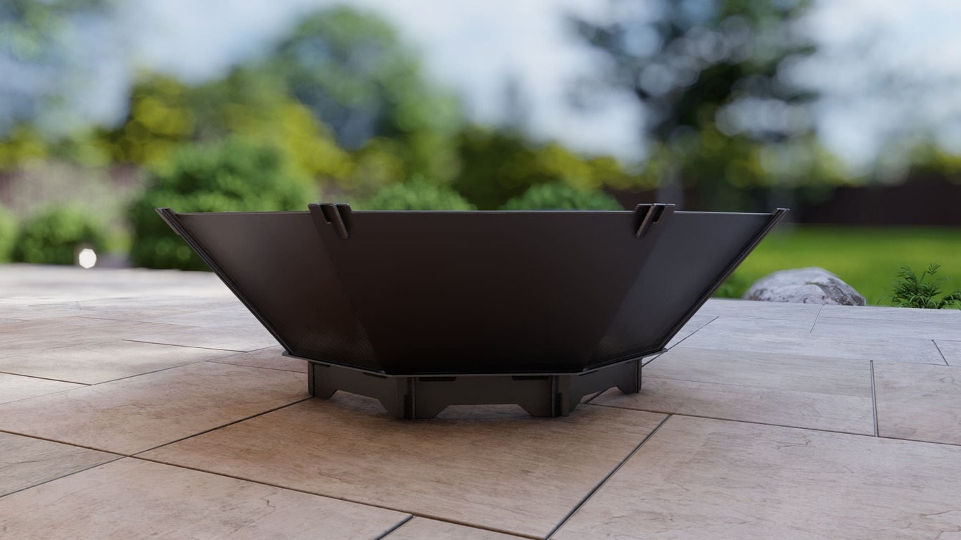 Octagon Foldable Fire Pit Grill V1. DXF, SVG files for plasma, laser cutting. Backyard BBQ. Фото 9