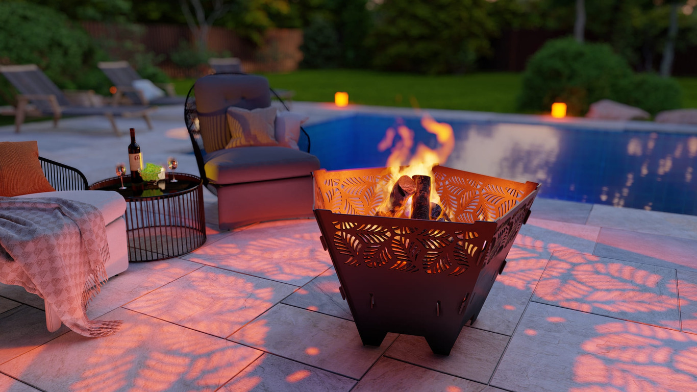 Pentagon Foldable Fire Pit Grill V4. DXF, SVG files for plasma, laser cutting. Backyard BBQ. Фото 5