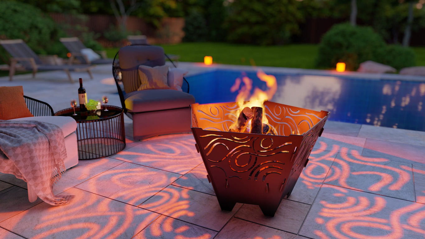 Pentagon Foldable Fire Pit Grill V6. DXF, SVG files for plasma, laser cutting. Backyard BBQ. Фото 5