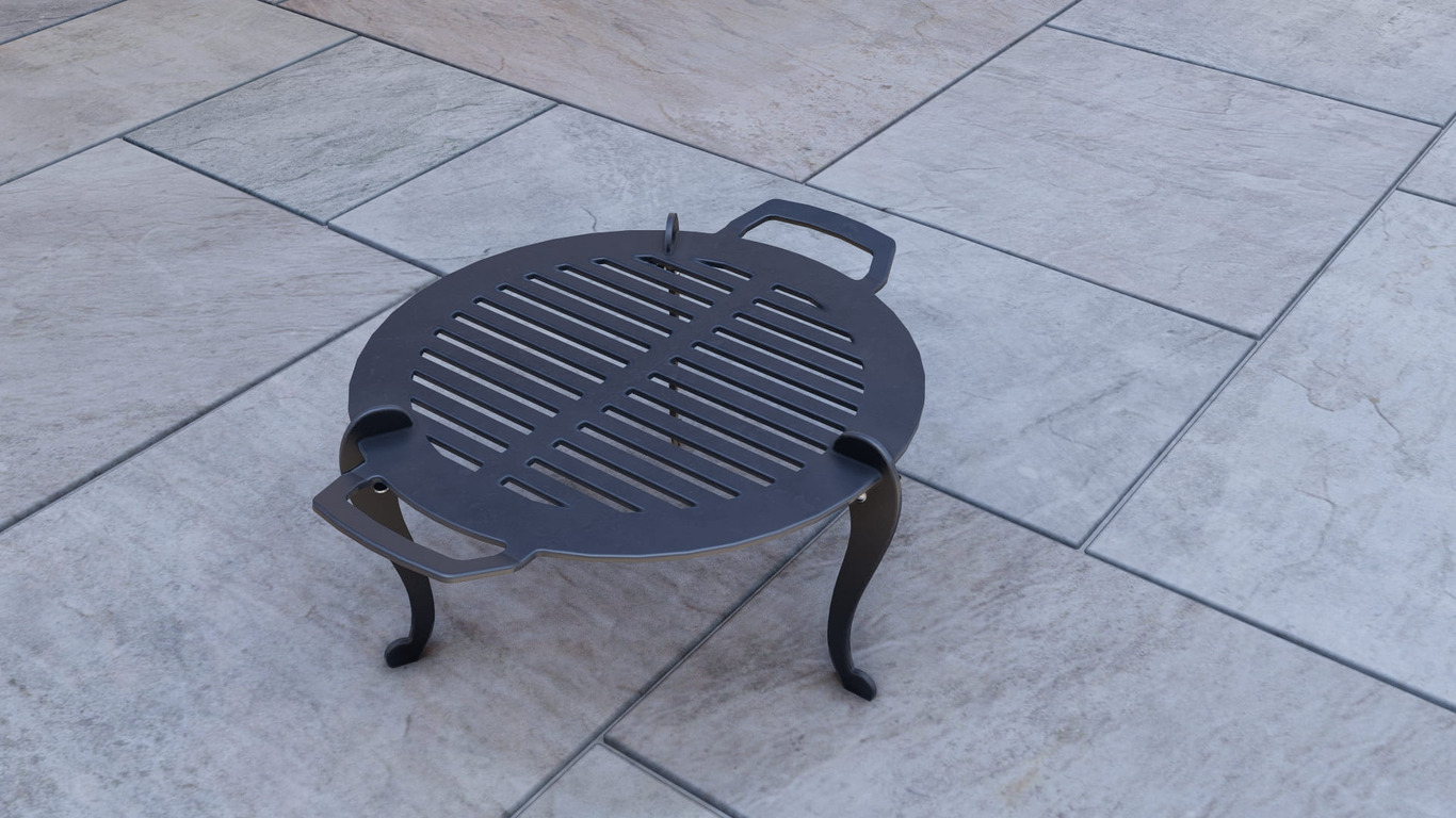 Fire Pit Grill with Legs. DXF, SVG files for plasma, laser cutting. Barbecue for Camping. Фото 12