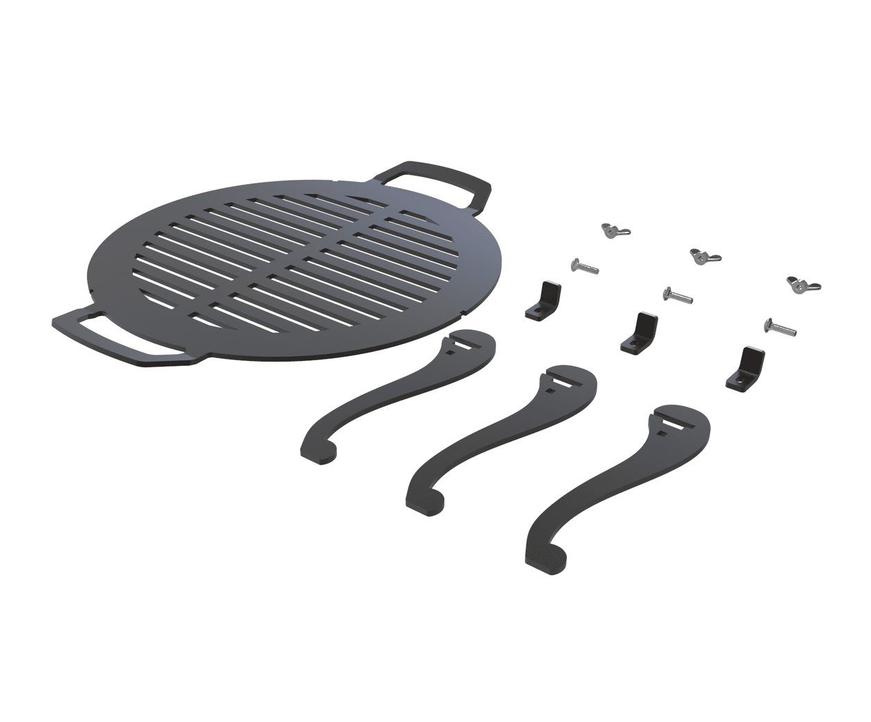 Fire Pit Grill with Legs. DXF, SVG files for plasma, laser cutting. Barbecue for Camping. Фото 16
