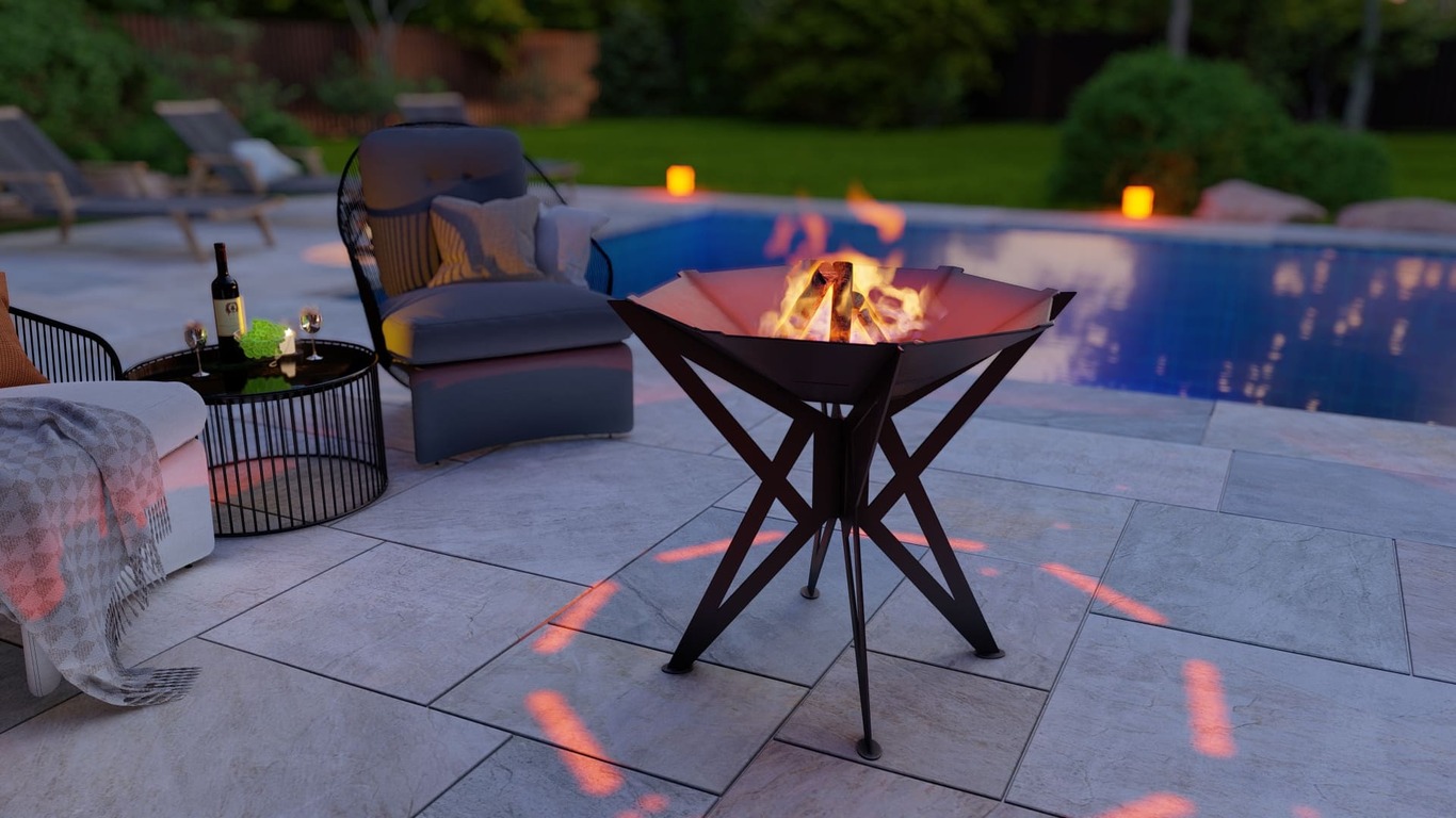 Octagon High Fire Pit Grill. DXF, SVG files for plasma, laser cutting. Backyard BBQ. Фото 4