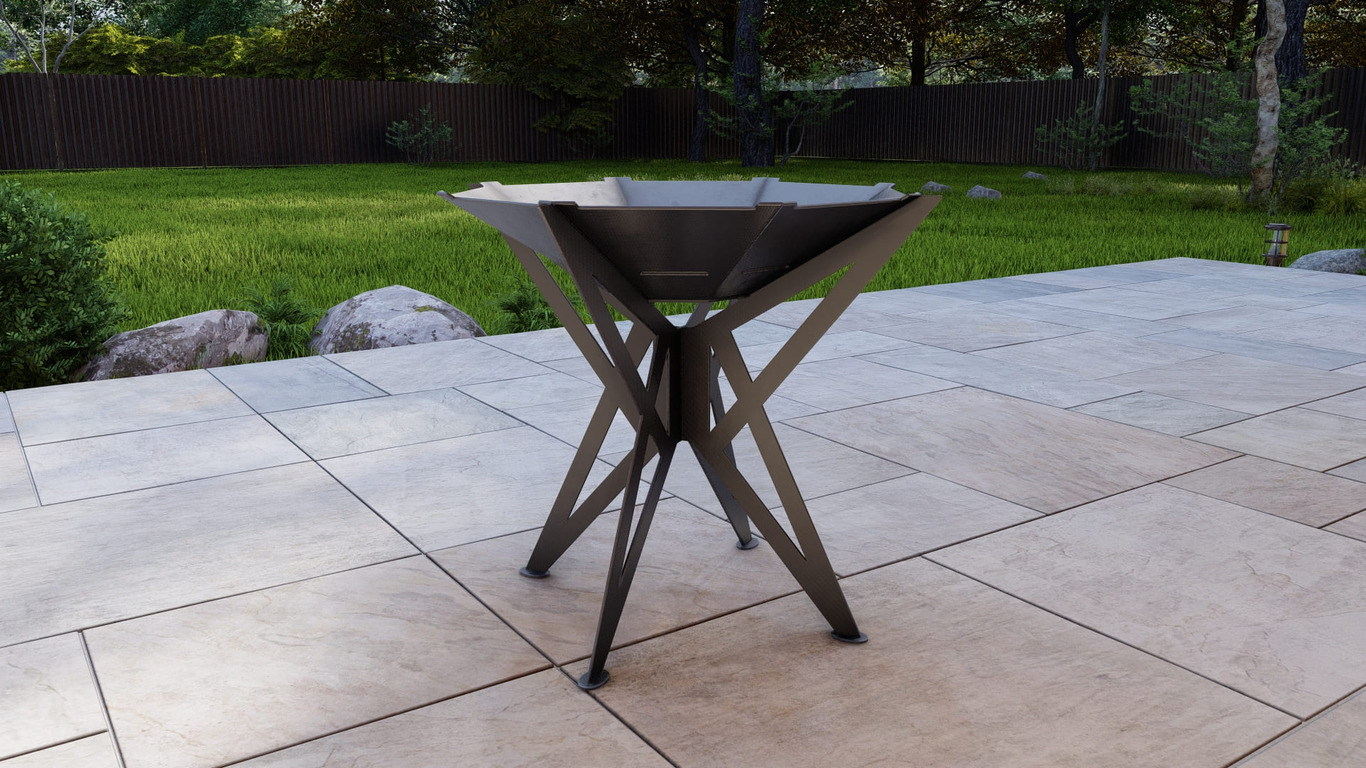 Octagon High Fire Pit Grill. DXF, SVG files for plasma, laser cutting. Backyard BBQ. Фото 9