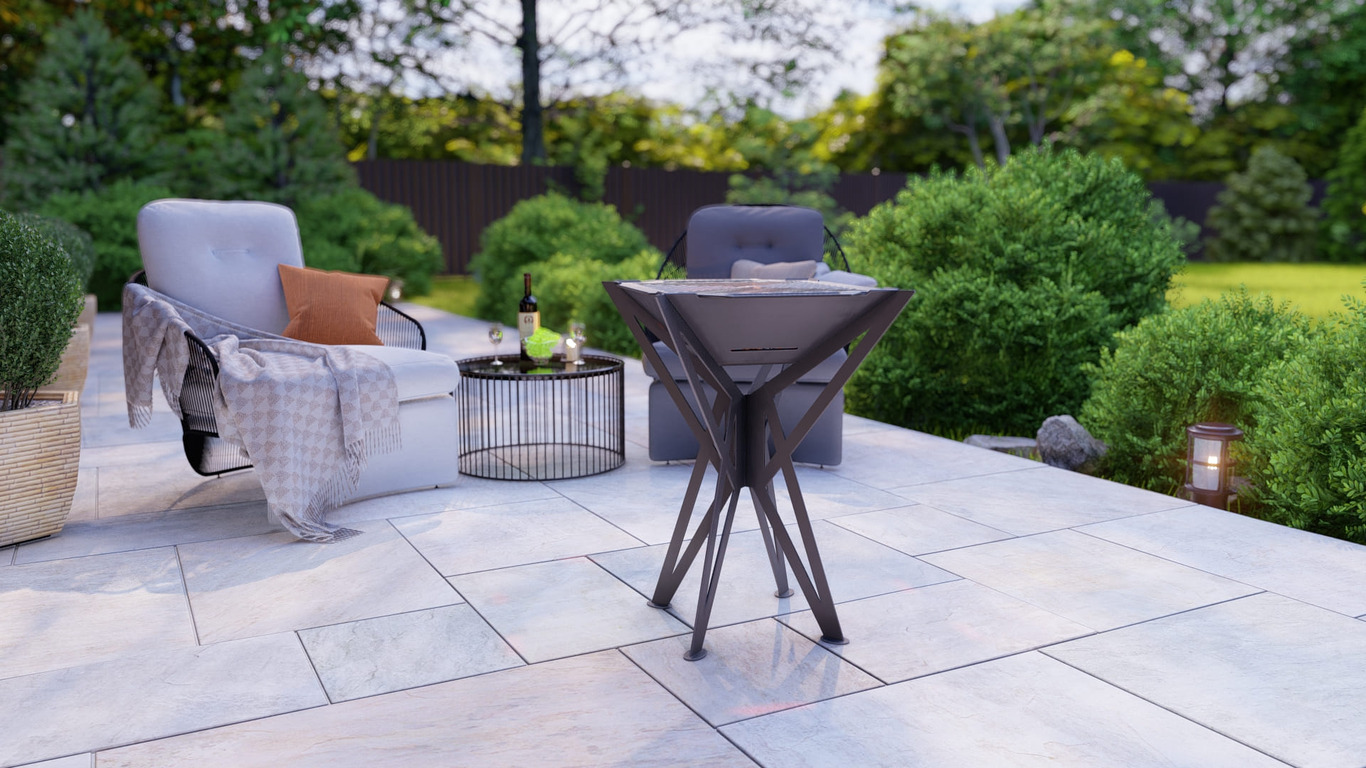 Square High Fire Pit Grill V1. DXF, SVG files for plasma, laser cutting. Backyard BBQ. Фото 3