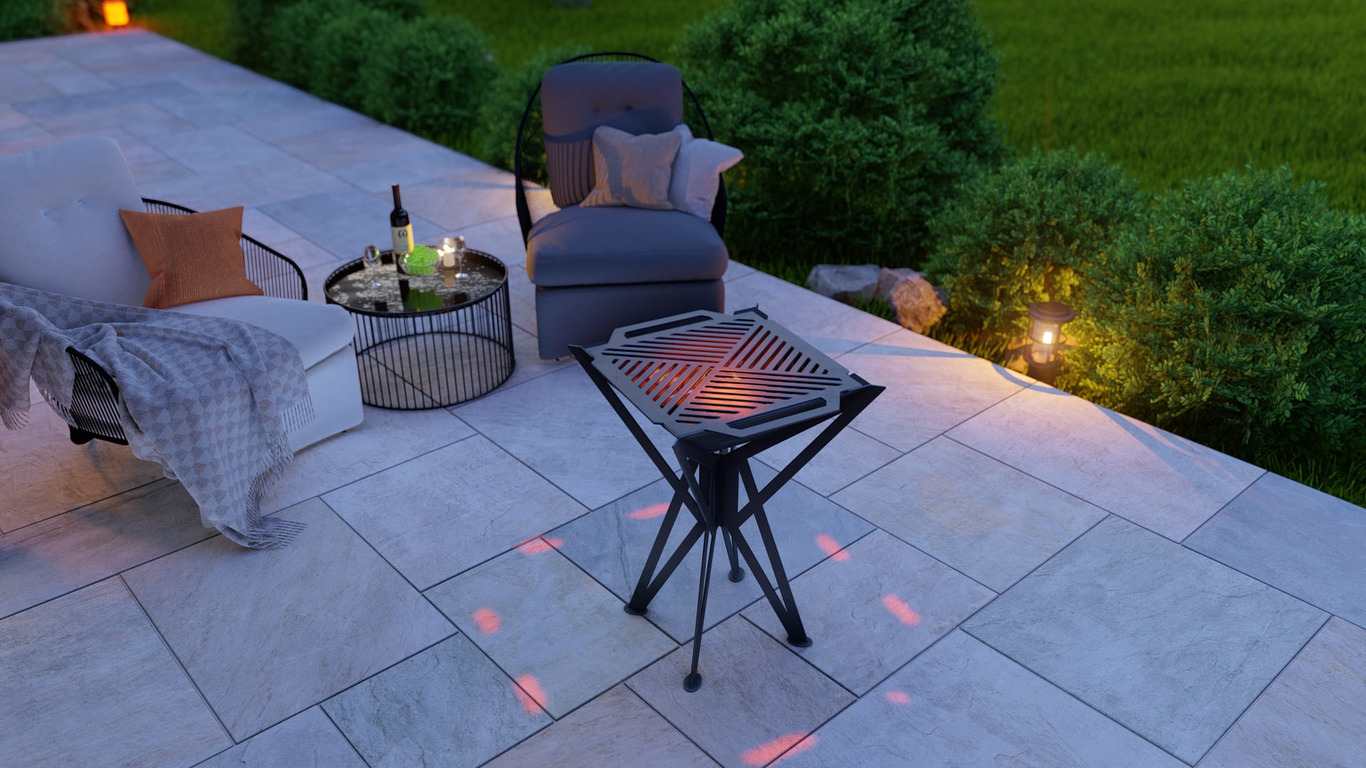 Square High Fire Pit Grill V1. DXF, SVG files for plasma, laser cutting. Backyard BBQ. Фото 2