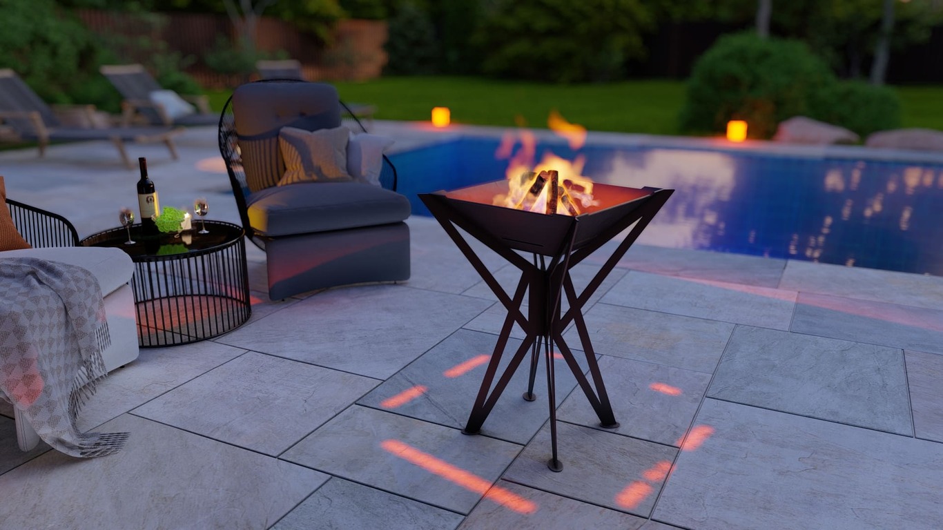 Square High Fire Pit Grill V1. DXF, SVG files for plasma, laser cutting. Backyard BBQ. Фото 4