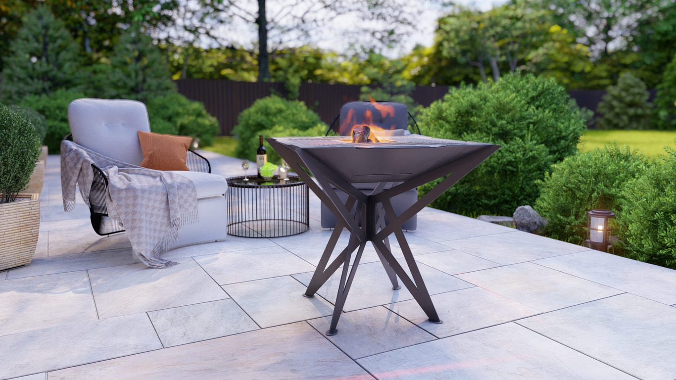 Square High Fire Pit Grill V2. DXF, SVG files for plasma, laser cutting. Backyard BBQ. Фото 2