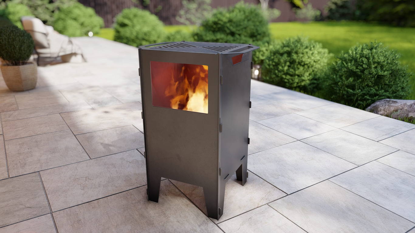 Fire Basket V1 Fire Pit Grill. DXF, SVG files for plasma, laser cutting
