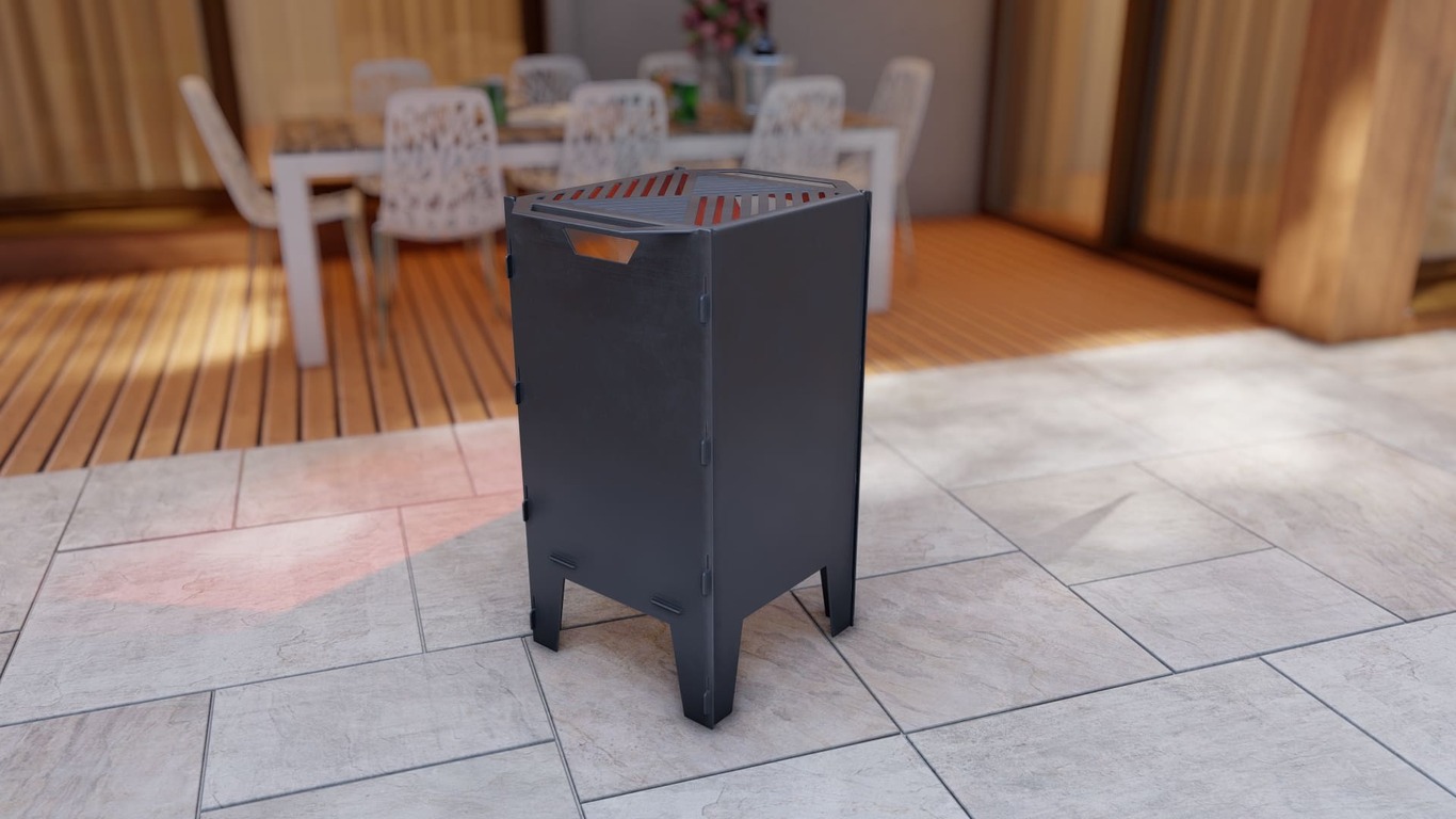 Fire Basket V1 Fire Pit Grill. DXF, SVG files for plasma, laser cutting. Фото 4